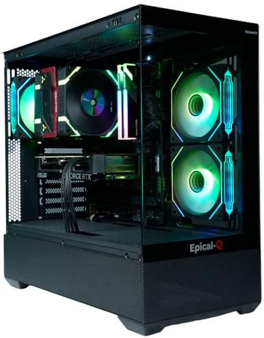 Epical-Q Ordenador sobremesa Gaming Lanthor AMD Ryzen 7 5700X, 32GB, 1TB SSD NVME, RTX 5060 + Windows 11 Pro