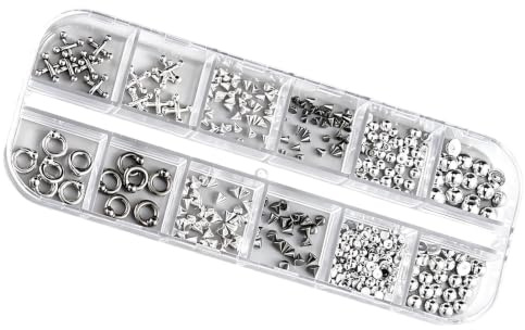 Nagelcharms För Manikyrdesign Punknitar i 3D-legering och manikyr | Gelbaserade Nagelcharms Lämpliga för fest halloween cosplay maskerad bröllop bal konserter och festivaler