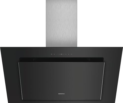 Hotte decorative murale LC98KLP60, iQ500,90 cm,Noir avec finition en verre