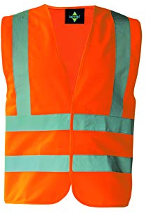 Korntex Funktionsweste - 4 Reflexstreifen KXVROXL, Orange, XL