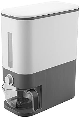 DELIBEST Verdickter Reisspender, 25 l Getreideaufbewahrung mit Deckel, Messzylinder, feuchtigkeitsbeständig für Küche