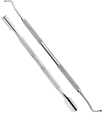 Schwertkrone Ensemble Manucure & Pédicure Professionnel - Kit Complet en Acier Inoxydable avec Pousse-Cuticules Ergonomique 17cm