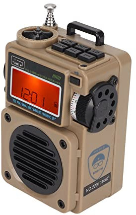 Digitales Pocket Radio, Tragbares Digital Radio, Bluetooth TF Plugging Card Radio, für Zuhause Im Freien. HRD‑701(Khaki)