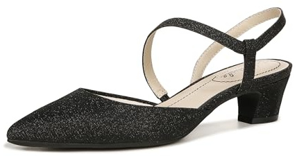 LifeStride Escarpins minimalistes pour Femmes, Noir Scintillant, 39 EU