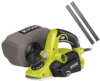 Pack RYOBI Rabot électrique EPN6082CHG - 600W - 82mm - Jeu de 2 fers jetables carbure - PB82A2