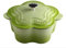 Troupmiye Cazuela de Hierro Fundido, Cocotte 26cm, 21cm Diámetro Interior (2.7L) (Color : Green, Size : 26x22x15cm)