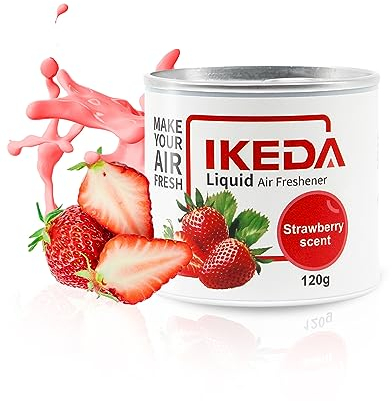 120g di Deodoranti Liquidi per Auto al Profumo di Fragola | Forte Eliminatore di Odori | 60 Giorni di Fragranza più a Lungo Profumo per Auto | Odore Fresco per Camion Casa Ufficio