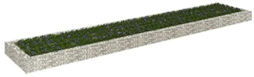 DIGBYS Gabion - Bancal elevado (acero galvanizado, 500 x 100 x 20 cm)