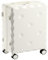 FRADSDBU Trolley-Koffer Keks-Koffer, Passwortbox for Studenten, 20 Zoll, Bordkoffer, Reise-Trolley, 26 Zoll, Mit Getränkehalter Reisekoffer (Color : White, Size : 22)