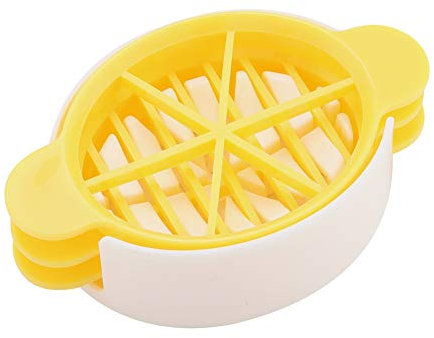 Cortadora de Huevos, Cortadora de Frutas Blandas de Plástico PP Cortadora de Huevos Picadora de Huevos con Mango Cómodo para Rebanar Huevos Cocidos y Huevos en Conserva