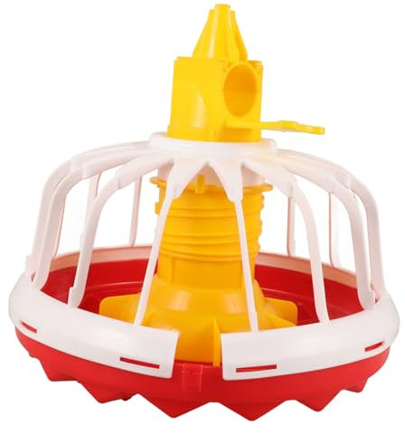 FONDOTIN Portable Hühnerfutterspender Aus Kunststoff Automatischer Hühnerfutterteller Für Küken Einfach Zu Reinigen Stabil Und Vielseitig Einsetzbar Für Geflügelhaltung Und Fütterung