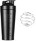 FGTOPBY Coctelera para proteínas de acero inoxidable, botella de 750 ml, coctelera de acero con mezclador de bola, Fitness Mixer para bebidas proteicas para entusiastas de los deportes al aire libre