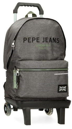 Pepe Jeans Edmon Laptop ryggsäck 15,6 tum med grå vagn 31 x 44 x 17,5 cm polyester av joumma väskor