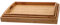 DIVCHI Pack of 3 Bamboo Serving Tray with Handles Rectangular Wooden Breakfast Tray Works for Eating, Working, Storing, Used in Bedroom, Kitchen, Living Room, Bathroom, Hospital and Outdoors