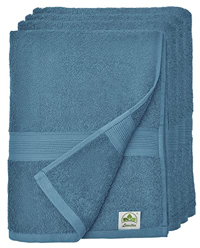 leevitex® Handtuch-Set, saugstark, 50 x 100 cm | Qualität 500 g/m² | 100% Baumwolle | Petrol