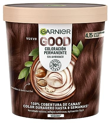 Tinte Permanente Garnier Good Glacé Castaño Nº 4.15 (1 unidad)