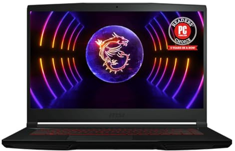 MSI Thin GF63 15.6 Inch Gaming Notebook i7-12650H 16GB 512GB RTX 4060