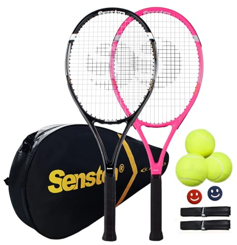 Senston Tennis Racket set of 2 for adult 27 inch Tennis Racquet