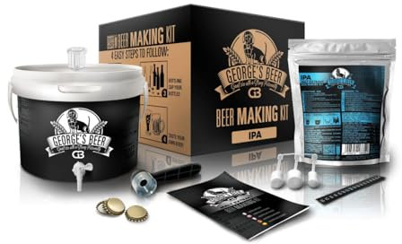 DIAH DO IT AT HOME Beer Making Kit 5 Litre George's Beer Home Brew Craft Beer Starter Kit Equipment and Ingriedients (IPA)