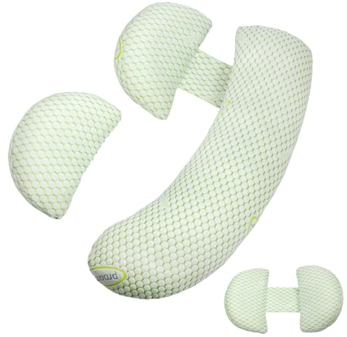 BLUE BAZAAR Pregnancy Pillow for Sleeping, Full Body Pillow Pregnancy Pillows, Maternity Pillow Support for Back, Long Pillows for Sleeping Hips, Legs for Pregnant Women, With Cover