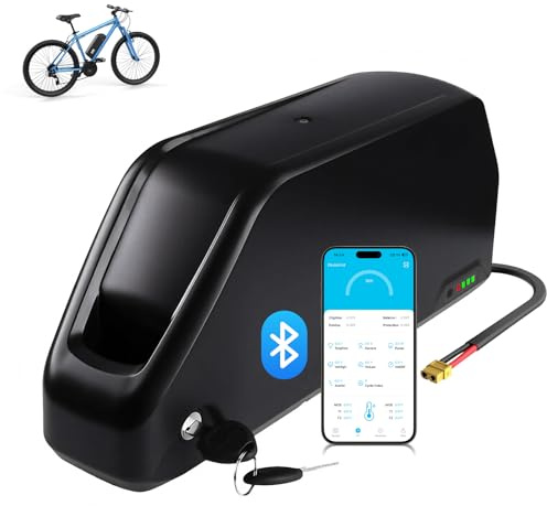 48V 25Ah Ebike Battery, Lithium Electric Bike Battery with 3A Fast Charger, 40A BMS, E-bike Battery Pack for 48V/52V 250W -1700W Bafang & Other Ebike Conversion Wheel(with Smart BMS), UK Warehouse