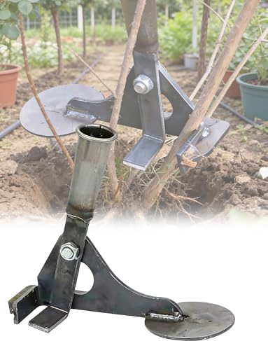 Generico Estrattore di ceppi d'albero, Estrattore di Pali for Recinzione for carichi Pesanti, Estrattore di Radici da Giardino, Estrattore di Alberi Portatile e Estrattore di Pali(Steel-No Handle)