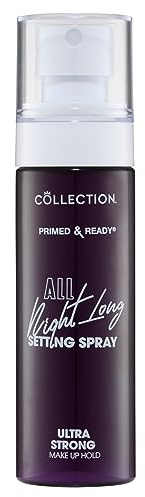 Collection Cosmetics Primed & Ready All Night Long Setting Spray, Long Lasting Ultra Strong Hold, Matte Finish