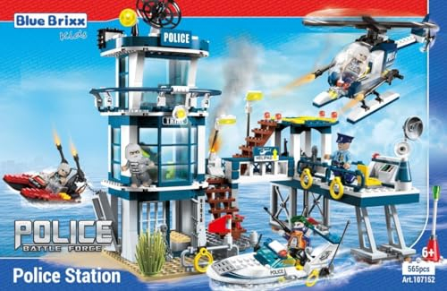 BlueBrixx Kids 107152 - Polizia municipale: stazione di polizia in blocchi con 565 componenti