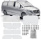 Eysbiy Parasol para Mercedes Viano Clase V III W447/Viano (LWB) 2014-2022, 10 Piezas para Parabrisas Interior, UV-Proof Protección Solar, Cubierta De Automóvil