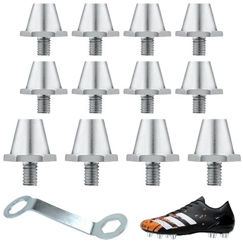 12 Piezas Tacos De Repuesto De FúTbol Clavos para Botas De Fútbol Tacos de Fútbol de Aleación de Aluminio para Fútbol Baloncesto Salto de Altura Salto de Longitud Zapatos de Fútbol Tacos