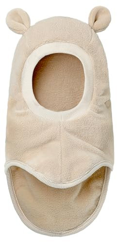 MASOCIO Schlupfmütze Kinder Junge Mädchen Schalmütze Winter Warme Wintermütze Schal Baby Kleinkind Strickmütze 12-18 Monate 2 3 4 Balaclava Beanie Mütze Hat 1-5 Jahre Beige