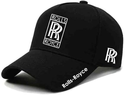 WSCDMCC Baseball Cap for Rolls-Royce, Adjustable Sport Baseball Caps for Outdoor, Car Fans Hats for Unisex Accessories,D