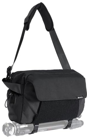 ULANZI 9L Kamera Tasche, DSLR/SLR Kamera Sling Bag mit Stativhalterung, Unisex, Leichte Wasserdichter Kamerarucksack, Fototasche mit Diebstahlschutz kompatibel für Kamera von Sony, Canon, Fujifilm