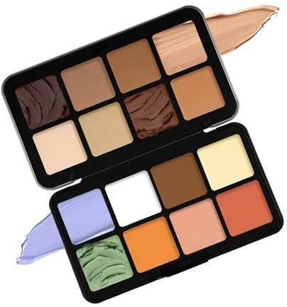 Contour Makeup Palette, Face Cosmetics Set, 16-Color Sculpting Palette, Waterproof Cream Contour & Highlighter, Concealer & Blush Shades, Ideal for Everyday Use or Special Occasions
