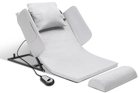 BUIFAC Adjustable Power Lifting Bed Backrest with Remote Control, 2-80° Adjustable Angle Helps Elderly Sit Up Easily, Comfortable Support for Eating and Resting, 300lb Capacity HAPL-01