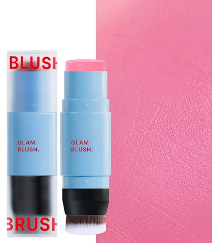 Barra De Rubor Para Mejillas - Stick Multiusos Como Rubor Y Sombra De Ojos - Doble Punta Con Color Instantáneo Y Duración Prolongada Para Uso Diario Y Diversas Necesidades De Maquillaje