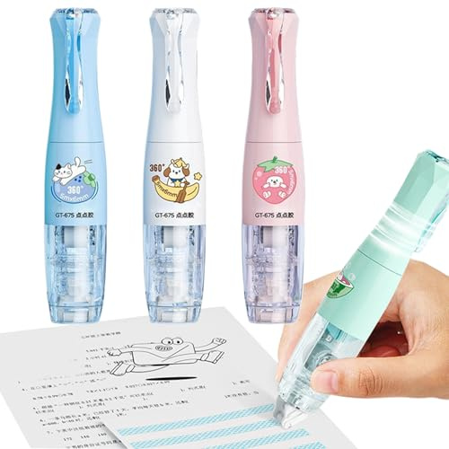 Rouleau De Ruban Adhésif Pour Scrapbooking - Adhésives À Rotation 360 Degrés | Dérouleur Adhésif Rechargeable 4 Pièces | Pour Scrapbooking Bureau Emballage Création De Cartes Encadrement Photo Maison