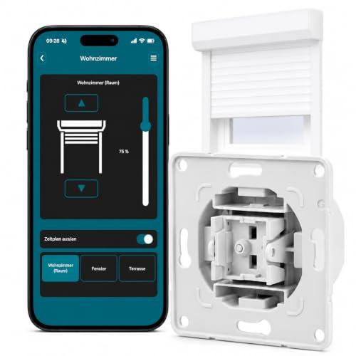Eurotronic ET Shutter WiFi rullgardinsswitch (2,4 GHz WLAN), grå