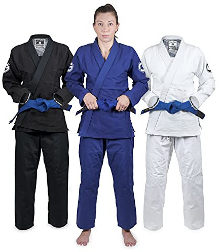 Gold BJJ Foundation Damen Gi – Jiu Jitsu Gi für Frauen – IBJJF Wettkampf-Legal Damen BJJ Gi (Königsblau, F0)