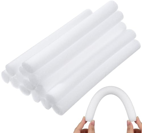 Veemoon 14pcs Foam Slipcover Tuck Grips, 8inch Anti-Slip Sofa Seam Filling Foam Stick Slipcover Fixing Tube Thicker - Freely Cut Length- Furniture Protector for Cushion Sofachairs Cover Stay in Place