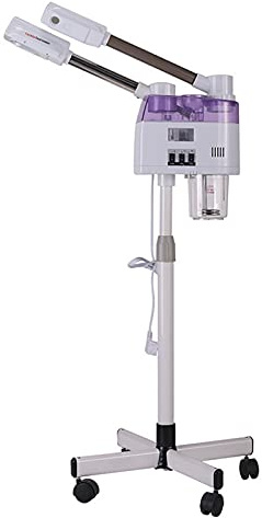 Gesichtssauna Luftbefeuchter | Porenreiniger Face Steamer Doppelrohr Heiß-Kalt Sprüher | Porenreinigung & Hautpflege | 800W Leistung