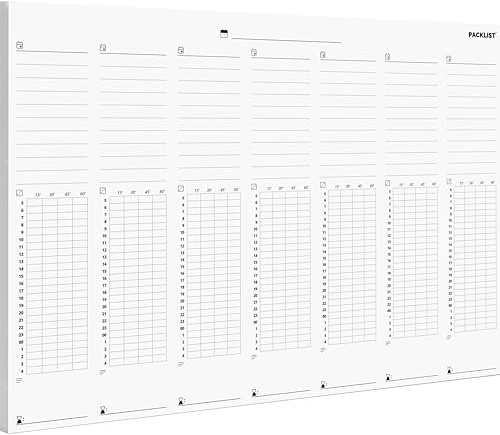 PACKLIST Pianificatore Settimanale di Studi - Organizzatore Accademico, Orario Settimanale e Giornaliero - Obiettivi, Temari, Lista di Compiti, Note, Ore di Studio - Pianificatore per Studenti