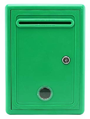 CAFIEDR Cassetta Postale, Cassette postali di Sicurezza per Ufficio, Appartamento, in Stile Inglese, da Parete, per pareti Esterne, Matrimonio, Verde