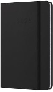 Collins - Legacy - 2026 12 Month Calendar Year Planner, Week-To-View Diary, Pocket Hard Cover - Black (CL73.99-26)