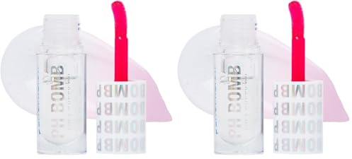 Makeup Revolution, PH Bomb Lip & Cheek Oil, Adapting & Buildable Formula, Universal Shade, 4.5 ml (Pack of 2)