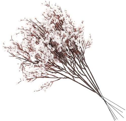 BESPORTBLE 6 Mazzi Bouquet da Sposa in Gypsophila Finta Bianca Composizione Floreale Artificiale Realistica per Decorazioni Casa Ufficio e Matrimoni Fiori Finti senza Manutenzione