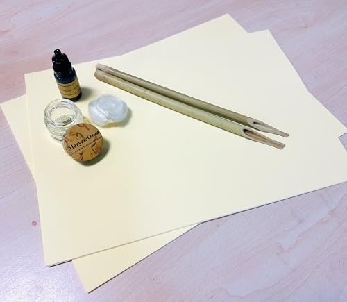 Set de calligraphie arabe - Alif pour l'écriture de calligraphie, qalams traditionnels en bambou pour khat