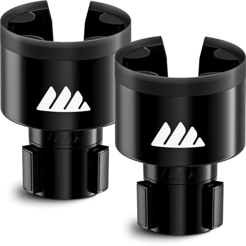 Integral Ultimate Expander Car Cup Holder Expander Adapter, Adjustable Base for Yeti Rambler Coffee Cups, 397/680/1020/1300ml Hydro Flasks, 36/38oz Bottles, 3.5-4 Bottles