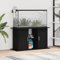 Homgoday Aquariumständer mit Fächer und Ablagen Aquarienschrank Aquarium Unterschrank Aquarium Tisch Aquarienunterschrank Terrarium Schrank Schwarz 101x41x58 cm Holzwerkstoff