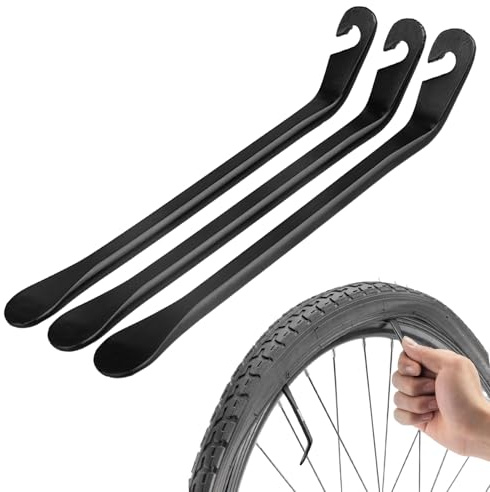 AONAYO 3 Stück Reifenheber Fahrrad,Reifenheber,Fahrradreifen Reparaturset,Reifenheber Rennrad,Reifenheber MTB,Reifenheber Metall,Mantelheber Fahrrad,Fahrradreifen Montagewerkzeug,Wechselnwerkzeug